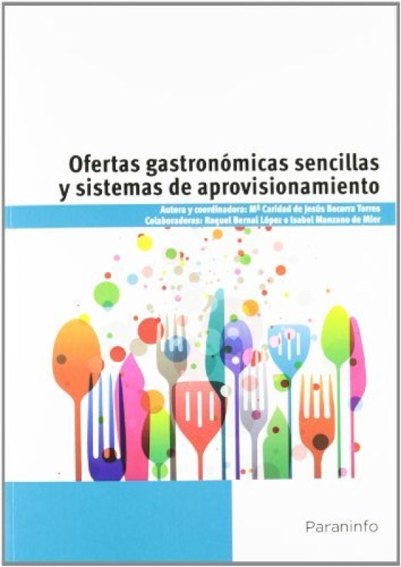 Ofertas Gastronómicas Sencillas Y Sistemas De Aprovisionamiento Libro