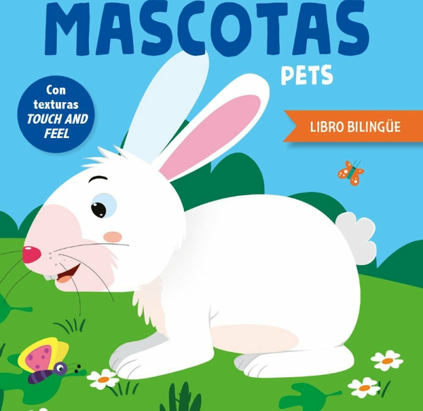 Cuento Con Texturas Bilingüe Mascotas