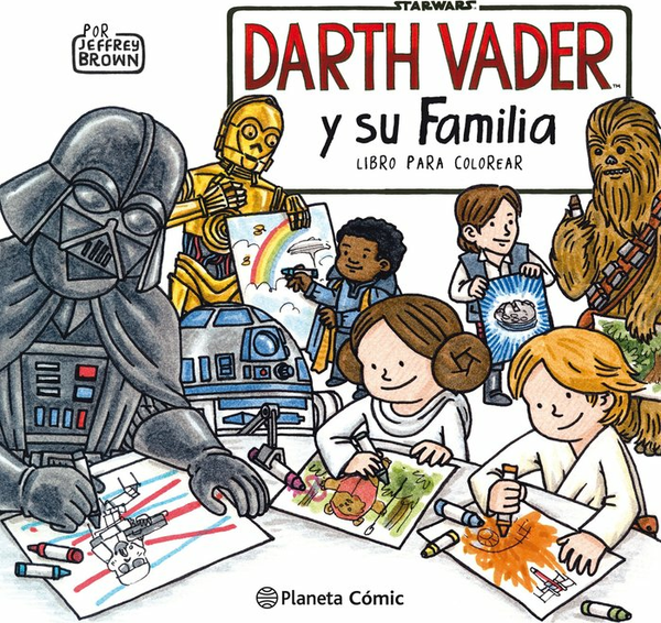 Star Wars Darth Vader Y Su Familia Libro Para Colorear