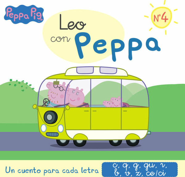 Un Cuento Para Cada Letra: C, Q, G, Gu, R (Sonido Suave), B, V, Z, Ce-Ci (Leo Con Peppa Pig 4)