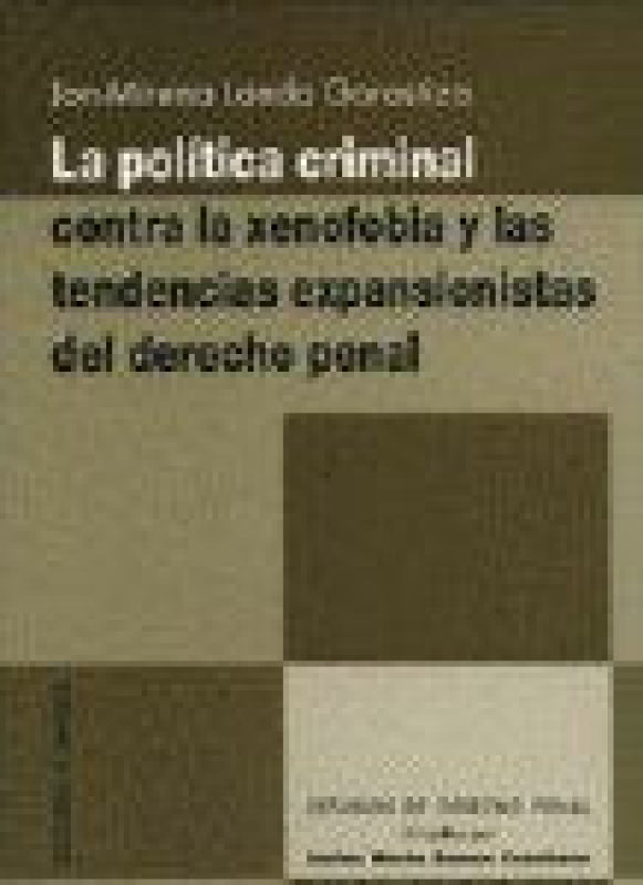 Politica Criminal Contra La Xen Libro