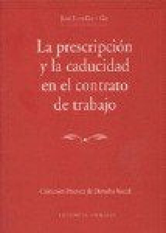 Prescripcion Y La Caducidad En Libro