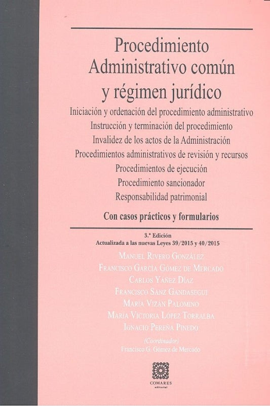 Procedimiento Administrativo Común Y Régimen Jurídico Libro