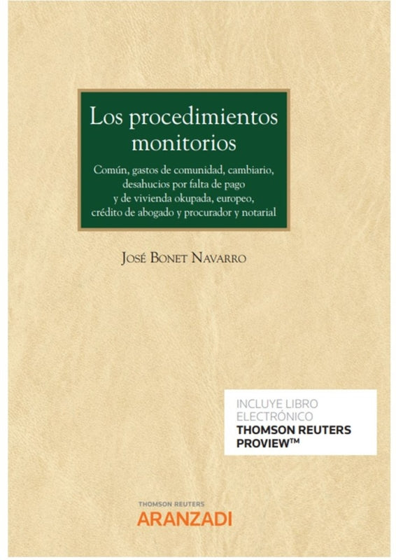 Procedimientos Monitorios Los Libro