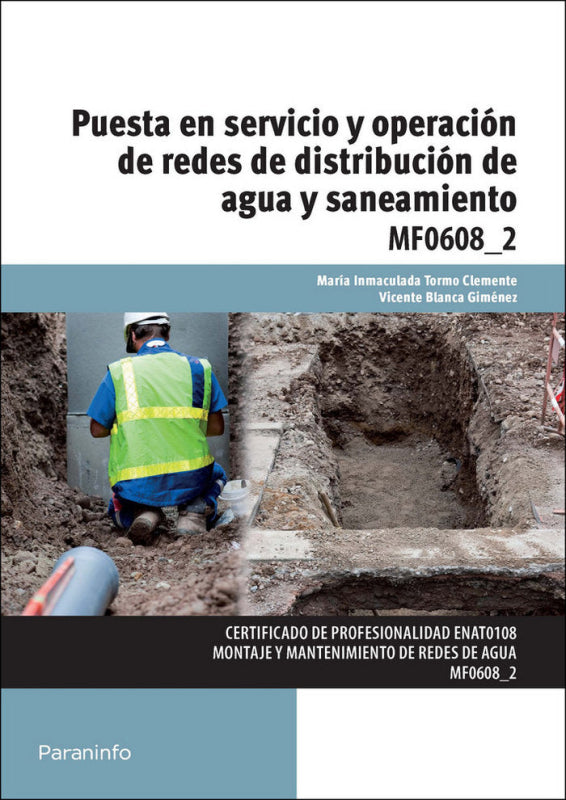 Puesta En Servicio Y Operación De Redes Distribución Agua Saneamiento Libro