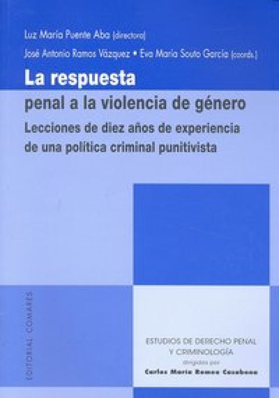 Respuesta Penal Violencia De Genero Libro