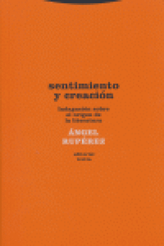 Sentimiento Y Creación Libro