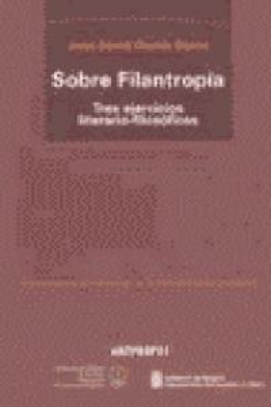 Sobre Filantrop¡a Libro