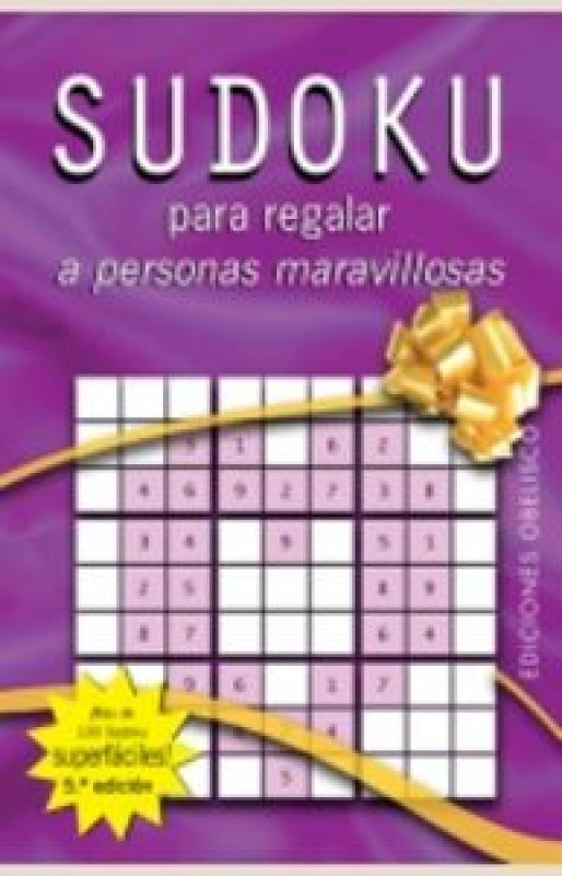 Sudoku Para Regalar A Personas Maravillosas Libro