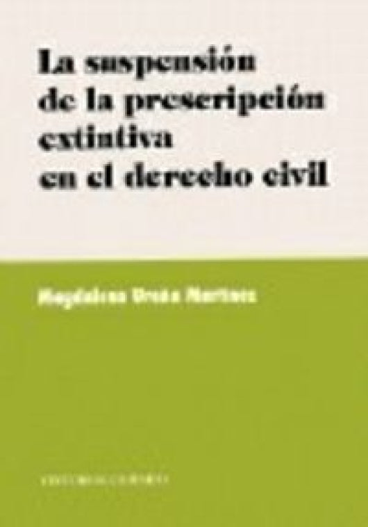 Suspension De La Prescripcion Exti Libro