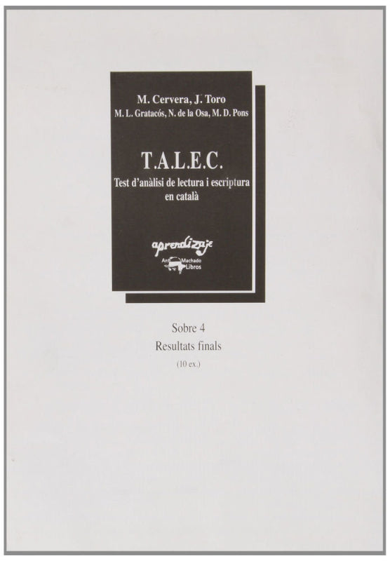 T.a.l.e.c.-Material Sobre-4 Catalan Libro