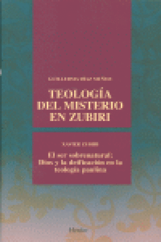 Teología Del Misterio En Zubiri Libro